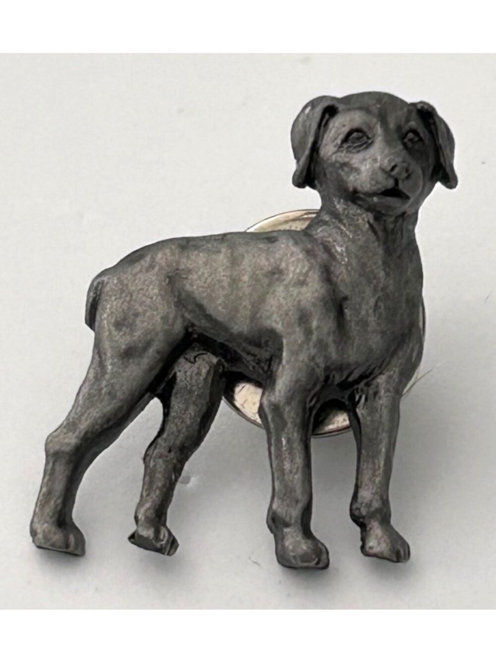 Labrador Retriever Metal Pewter Dog Lapel Pin